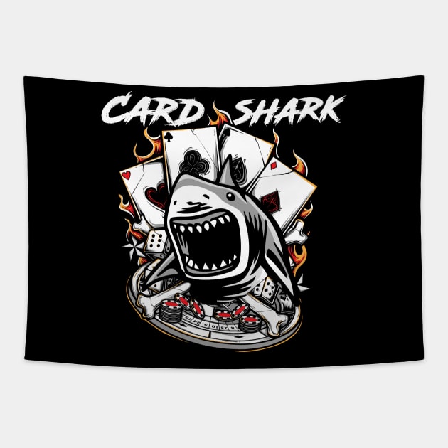 Vintage Card Shark Poker Player  - Awesome Gift Tapestry by Your Funny Gifts