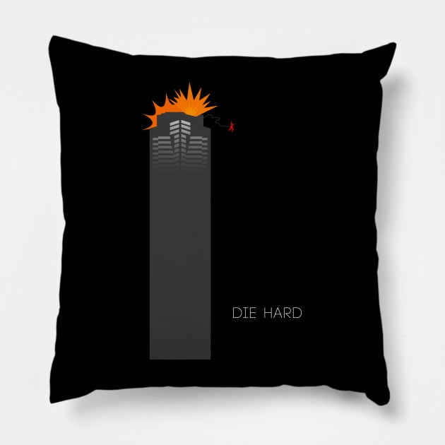 Die Hard Alternative Movie Poster Pillow by doctorheadly