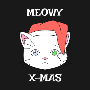 Meowy xmas cat says T-Shirt