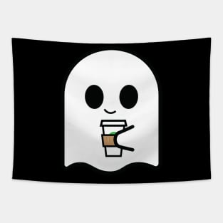 Cozy Ghost needs Coffee Tapestry