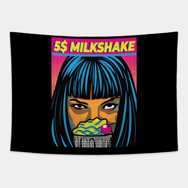 Mia's 5 Dollar Milkshake Tapestry by nkta