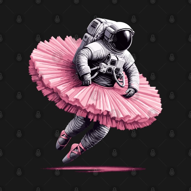 Cute Astronaut in Tutu Ballet Dancing Funny Ballet by KsuAnn