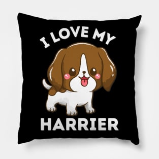 I love my Harrier Life is better with my dogs Dogs I love all the dogs Pillow