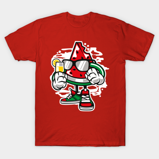 Stay Fresh, Watermelon Cartoon Character - Watermelon - T-Shirt | TeePublic Stay Fresh, Watermelon Cartoon Character - Watermelon - T-Shirt | TeePublic