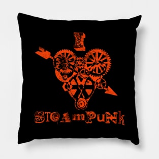 I Love Steampunk Pillow