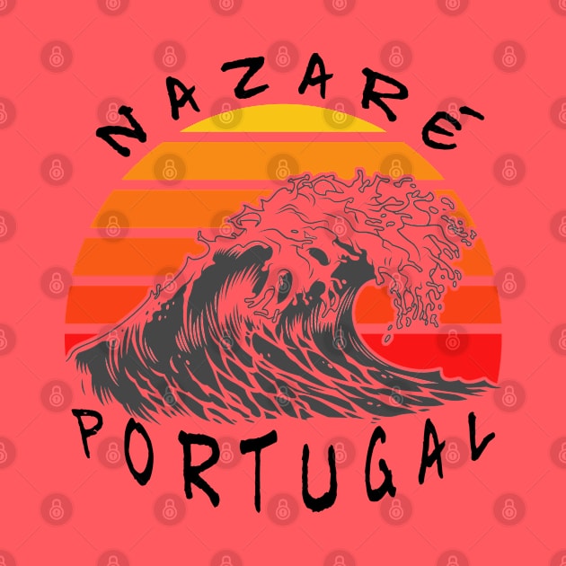 nazaré big wave Portugal by arteonline20