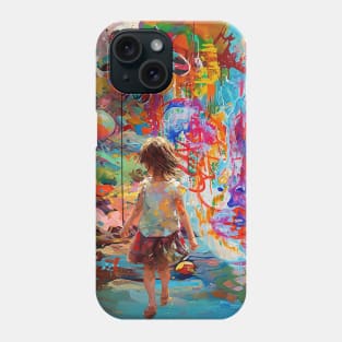 Girl with Balloon Phone Case