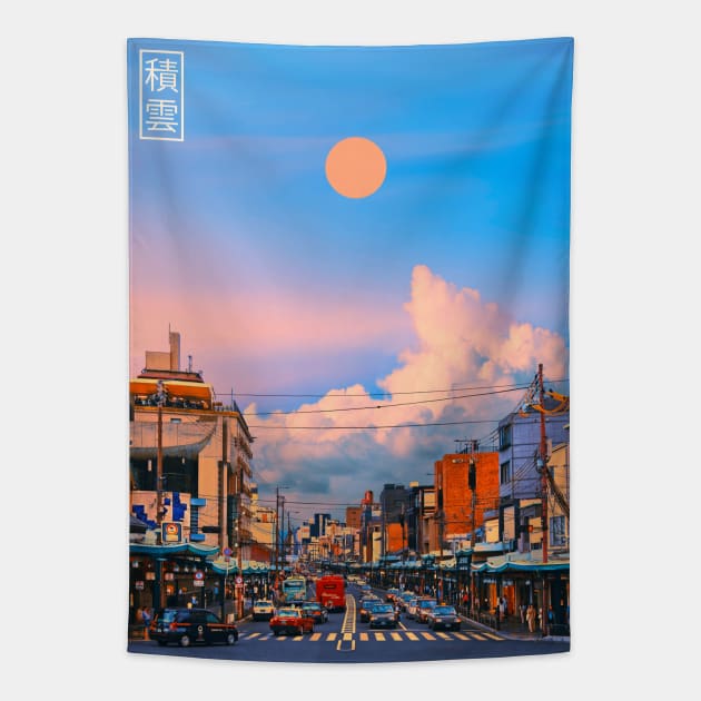 Cumulus in Japan IV Tapestry by Yagedan