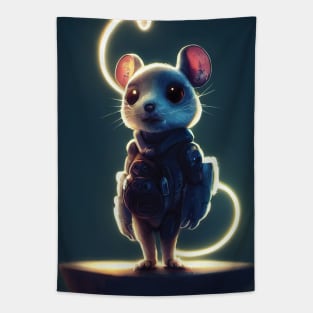 tough cyberpunk mice Tapestry