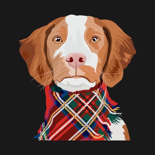 Brittany Spaniel Portrait by quirkyandkind