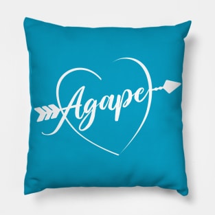 Agape Heart and Arrow - Christian Love Pillow