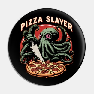 Pizza slayer horror lovecraft octopus cthulu Pin