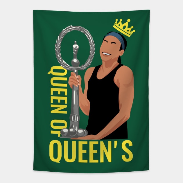 Coco Gauff - Queen of Queens Tapestry by mirailecs