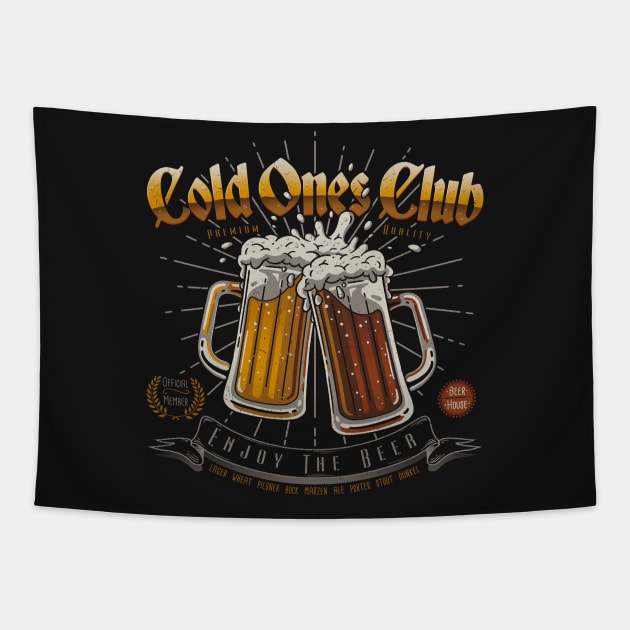 Cold Ones Club Tapestry by Getsousa