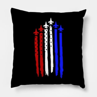 Red White Blue F-16 Pillow