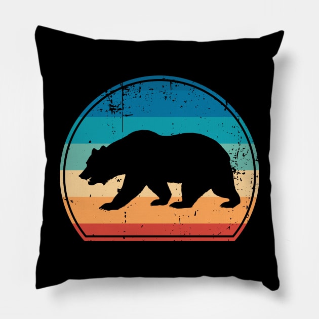 Vintage Grizzly Pillow by tabkudn