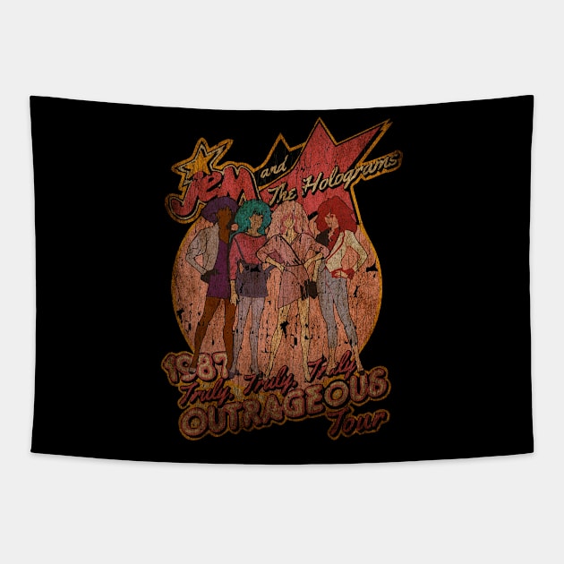 Jem Outrageous Tour 1987 - Exclusive Tapestry by Freeartshop99