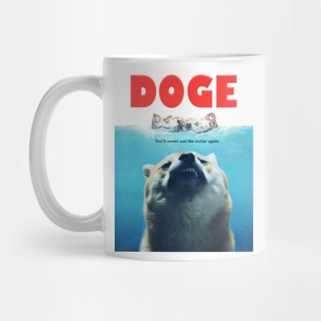 Doge - Dogecoin - Meme - To the Moon - Elon Musk - Distressed Design - Dogecoin - Tasse ...