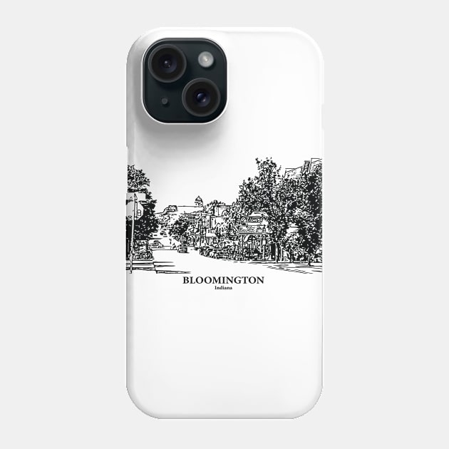 Bloomington - Indiana Phone Case by Lakeric