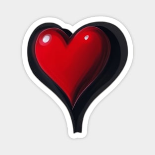 Red heart Magnet