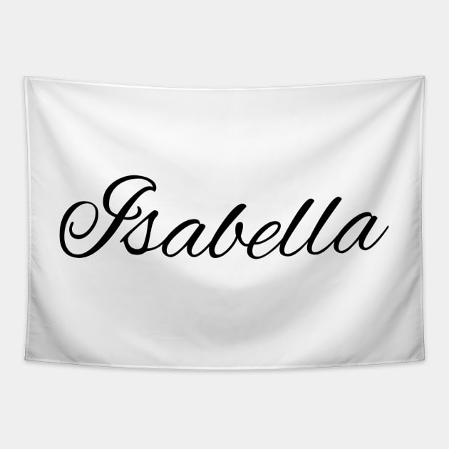 Isabella Name in Cursive Tapestry by BloomingDiaries