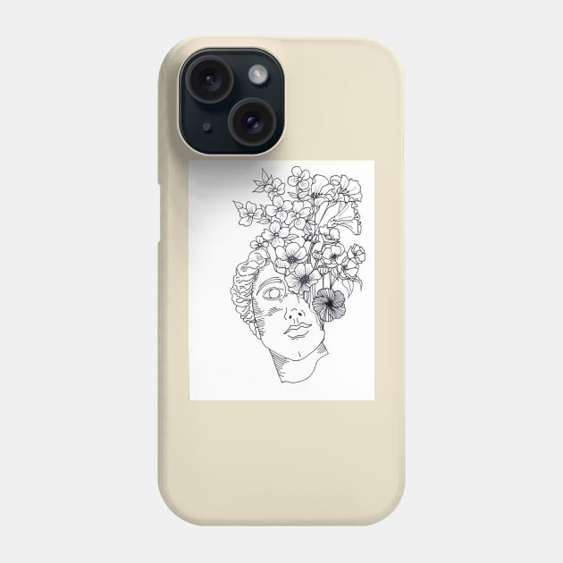 Cemented Outline Phone Case by Crafton Megan Art