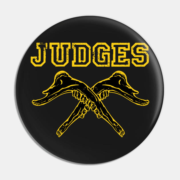 Judge New York Crew Parody Judges Hardcore Punk Pin by thecamphillips