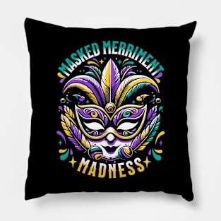 Masked Merriment Madness Pillow