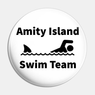 Amity Island Swim Team - black Pin