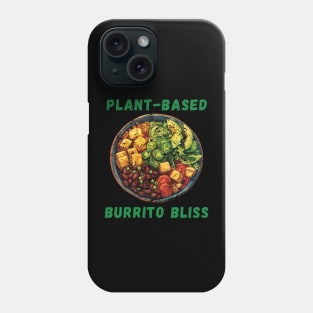 Plant-Based Burrito Bliss grunge vegan burrito bowl Phone Case