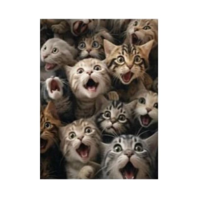 Funny Cat Faces by Wear A Tee Shirt 