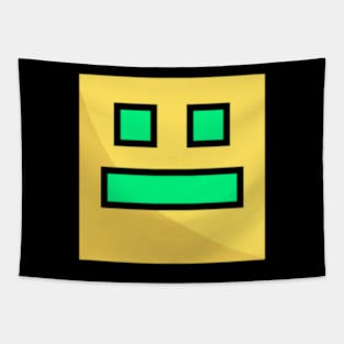 Geometry Dash Yellow Tapestry