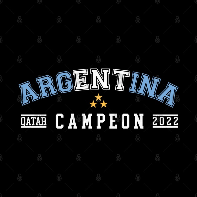 Argentina World Cup Champions, Perfect Argentina Campeón Mundial Qatar 2022 by Printofi.com