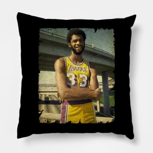 Kareem Abdul Jabbar in Los Angeles Highway Pillow