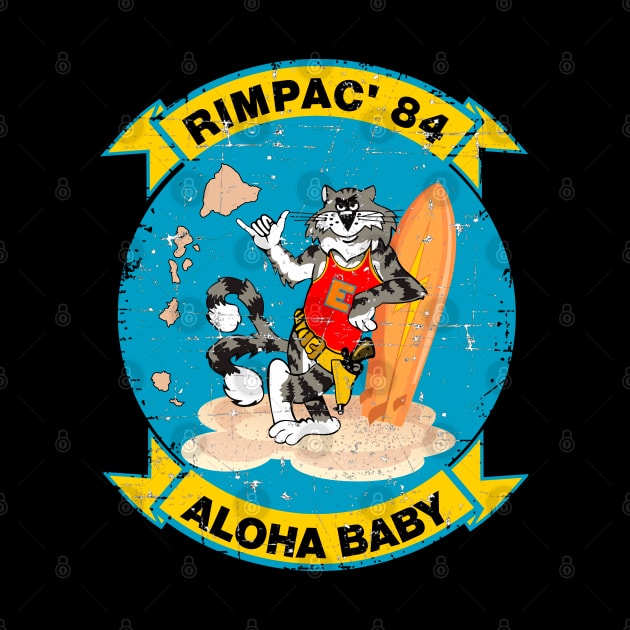 F-14 Tomcat - Aloha Baby - Rimpac'84 - Grunge Style by TomcatGypsy