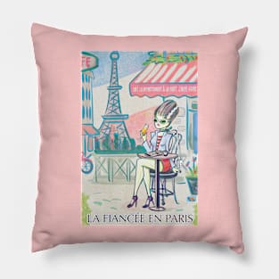 The Bride in Paris Pillow