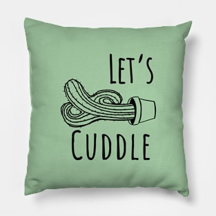 Let's Cuddle Cactus Pillow