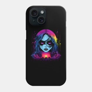 Cool Dark Goth Rave Design Phone Case