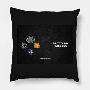 Tactical Teddies Quadracrest and logo mask Pillow