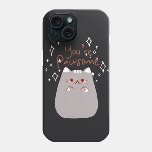 Pawsome cat Phone Case