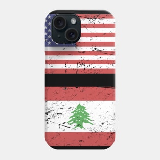 American & Lebanese Flag | Lebanon Graphic Phone Case