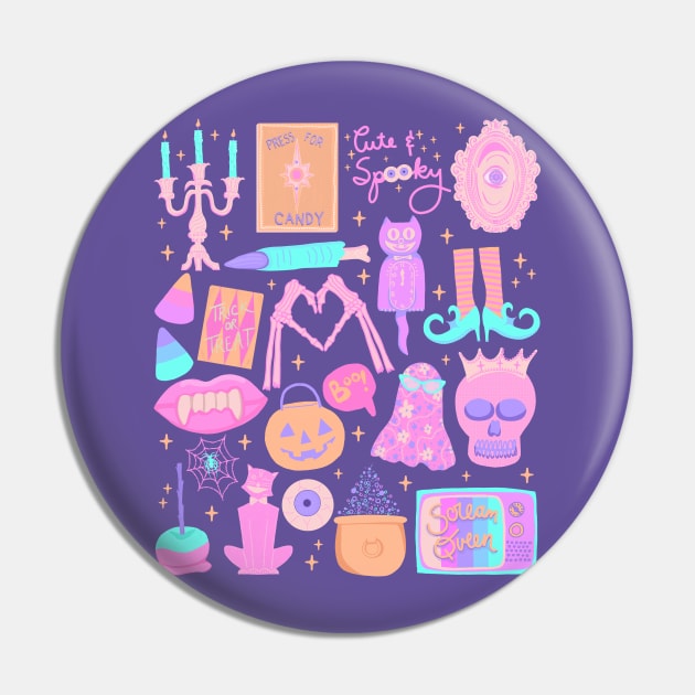 Cute and Spooky Pastel Halloween Pin by jenblove
