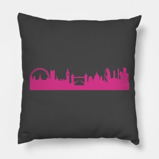 London skyline pink Pillow