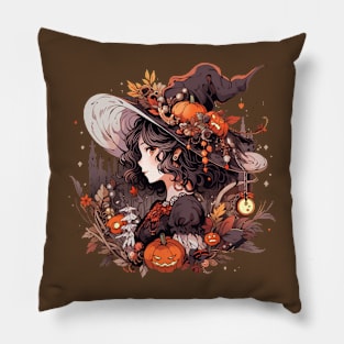 Cute Halloween Witch Pillow