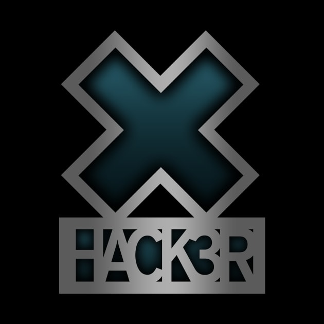 X-hacker Logo (vertical) by scallywag