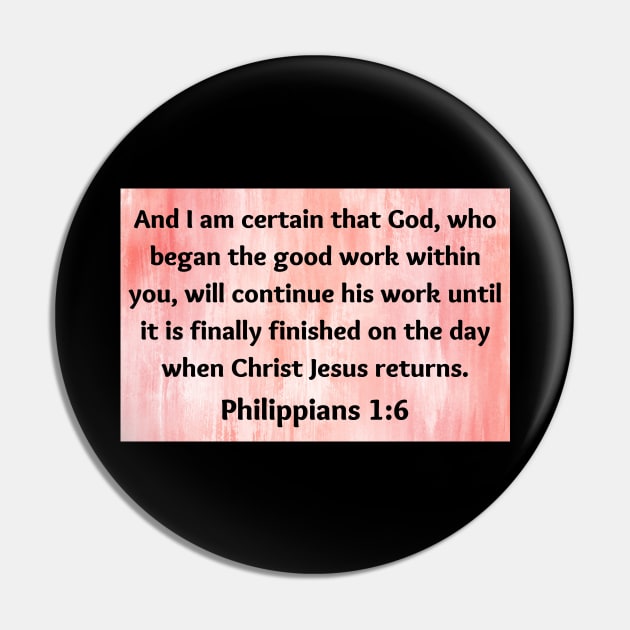 Bible Verse Philippians 1:6 Pin by Prayingwarrior