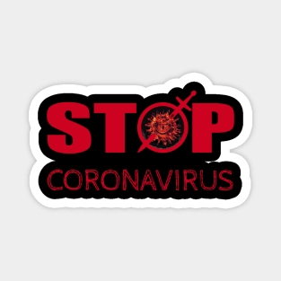 No covid 19 stop coronavirus warning coronavirus stop corona Magnet