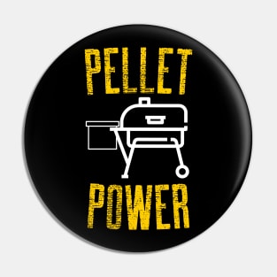 Pellet Power Design Gold White Pin