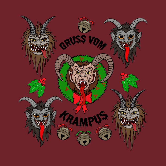 Krampus Collage by HonuHoney