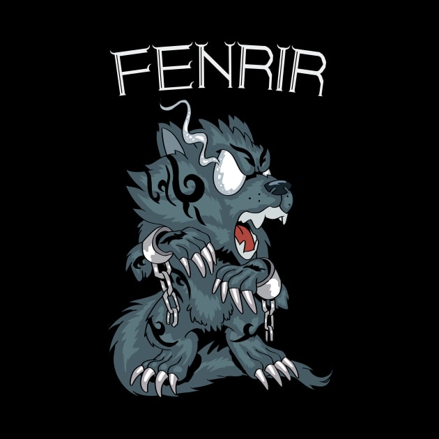 Fury of the Wolf: Fenrir the Destroyer by Holymayo Tee